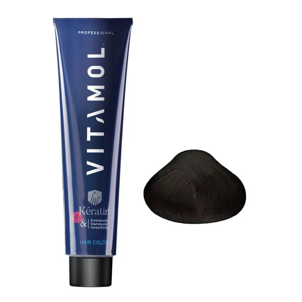 رنگ مو مشکی مردانه ویتامول