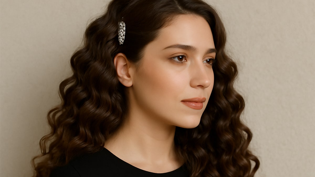  شینیون باز با فرهای هالیوودی