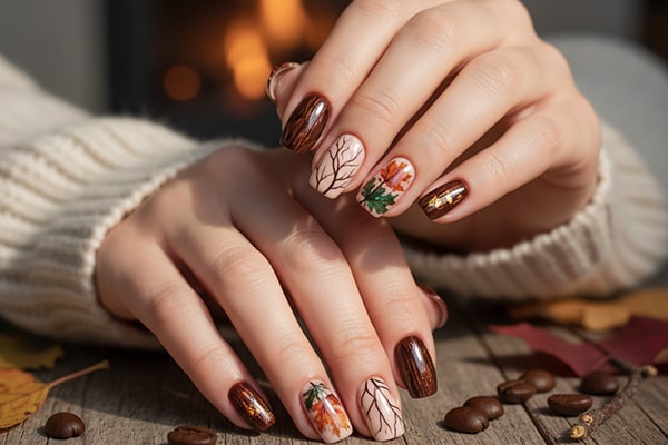 طرح هنر روی ناخن